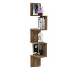 Hanah Home Wall Shelf Desaldo - Walnut Walnut