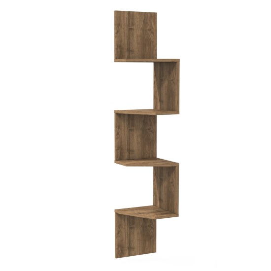 Wall Shelf Desaldo - Walnut Walnut Hanah Home Wall Shelf Desaldo - Walnut Walnut