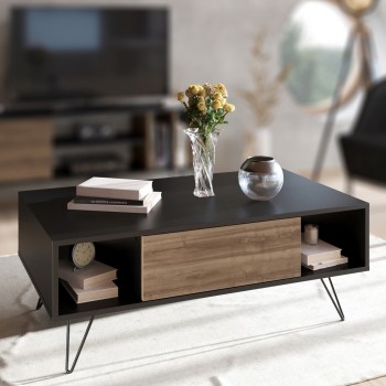 Coffee Table Mistico - Black, Walnut Black
Walnut