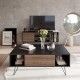 Coffee Table Mistico - Black, Walnut Black
Walnut Hanah Home Coffee Table Mistico - Black, Walnut Black
Walnut