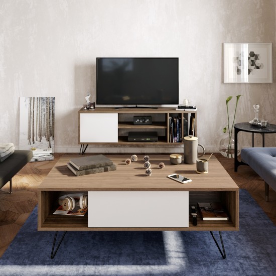 Hanah Home Coffee Table Mistico - Walnut, White Walnut
White