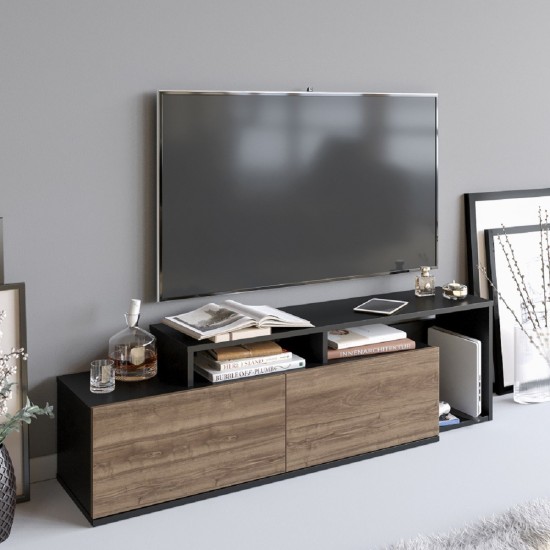 TV Stand Nexera - Black, Walnut Black
Walnut Hanah Home TV Stand Nexera - Black, Walnut Black
Walnut
