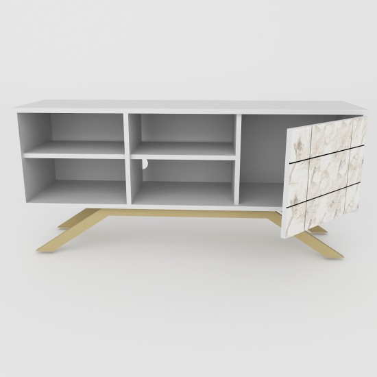 TV Stand North - White, Gold White
Gold TV Stand North - White, Gold White
Gold