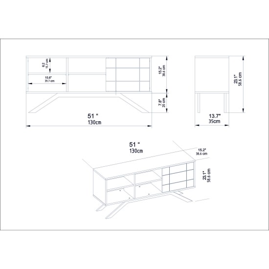 TV Stand North - Black, Walnut Black
Walnut TV Stand North - Black, Walnut Black
Walnut