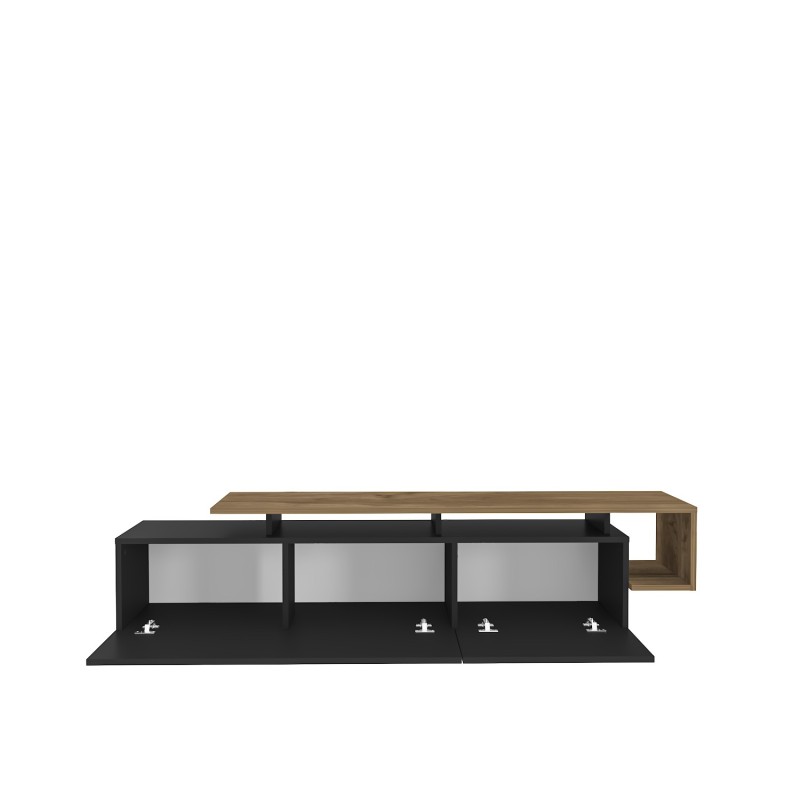 Hanah Home TV Stand Pia - Black, Walnut Black
Walnut