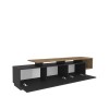 Hanah Home TV Stand Pia - Black, Walnut Black
Walnut