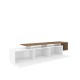 TV Stand Pia - Walnut, White Walnut
White TV Stand Pia - Walnut, White Walnut
White