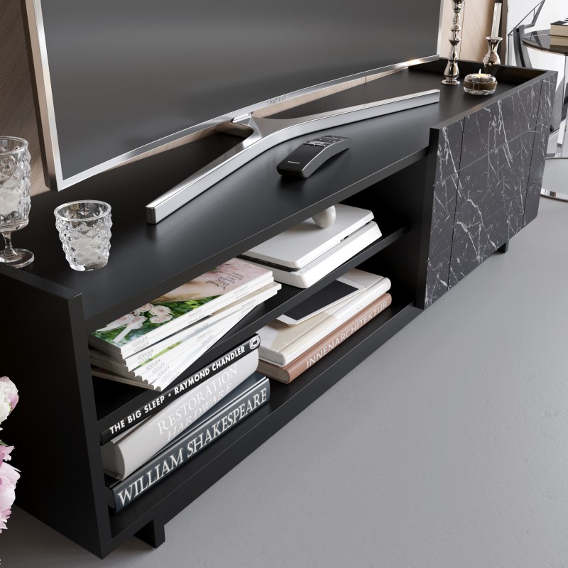 TV Stand Valantina - Black Black
Marble