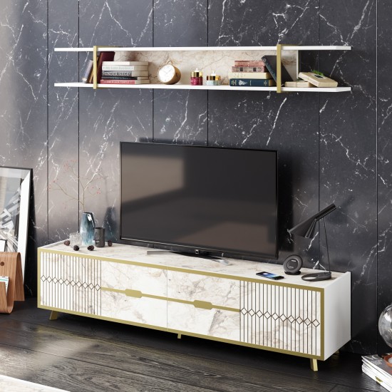 TV Unit Frida - White White TV Unit Frida - White White