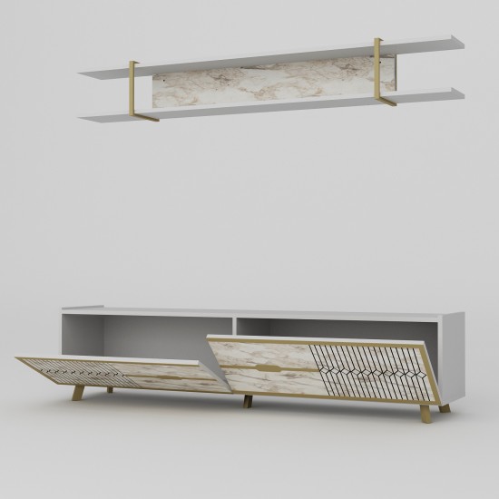 TV Unit Frida - White White TV Unit Frida - White White