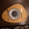 Hermia Wooden Table Mat Set (6 Pieces) Pear - Honey Honey