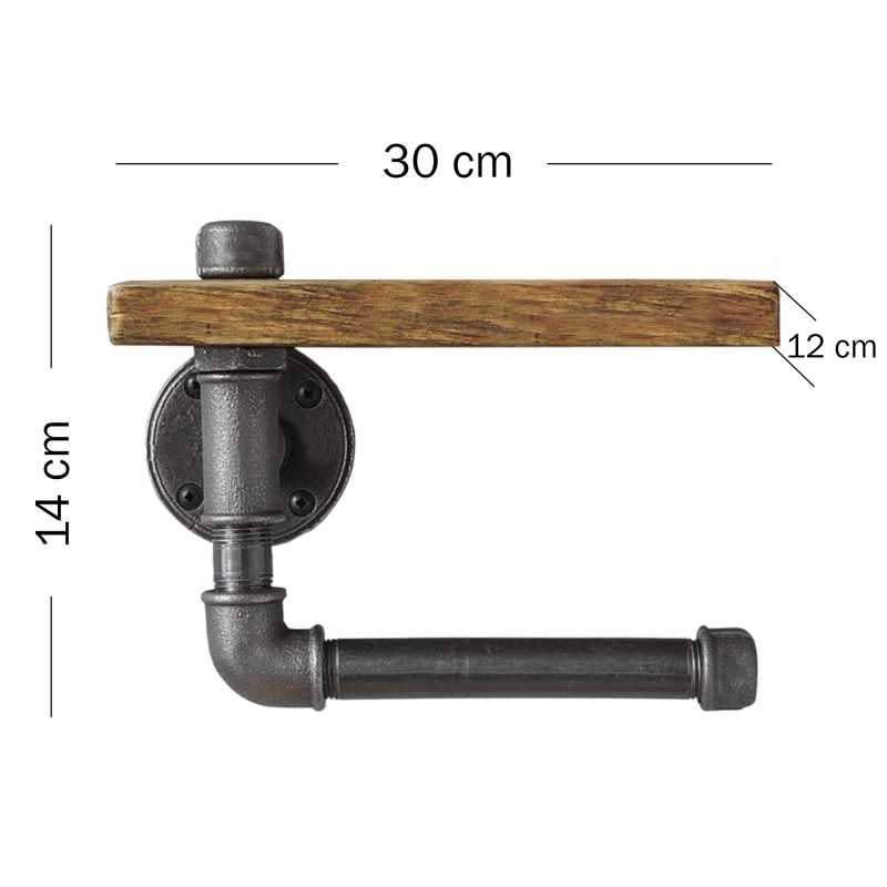 Pipe Shelf Boruraf021 Black
Walnut