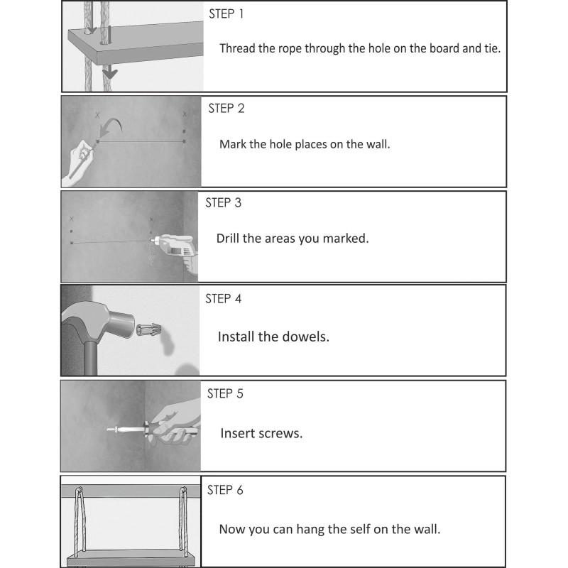 Wall Shelf Aa055 Walnut