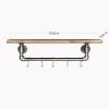 Pipe Shelf Boruraf117 Walnut
Black