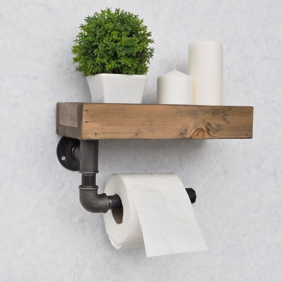 Pipe Shelf Boruraf117 Walnut
Black