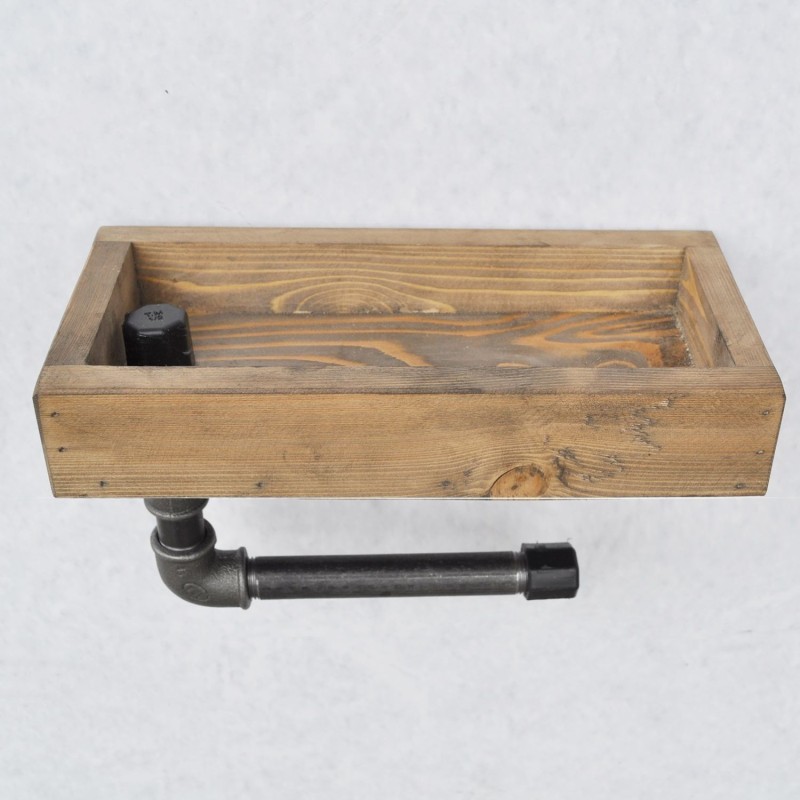 Pipe Shelf Boruraf117 Walnut
Black