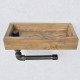 Pipe Shelf Boruraf117 Walnut
Black