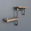 Pipe Shelf Boruraf041 Walnut
Black