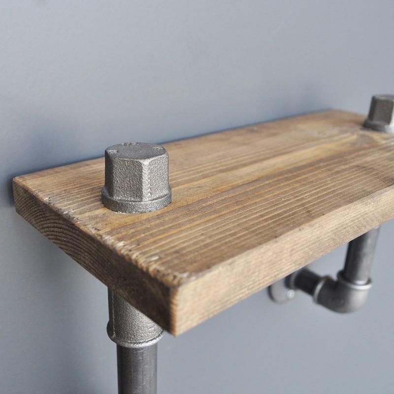 Pipe Shelf Boruraf041 Walnut
Black