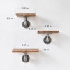 Pipe Shelf Boruraf056 Walnut
Black