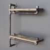 Pipe Shelf Boruraf076 Walnut
Black