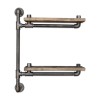 Pipe Shelf Boruraf076 Walnut
Black