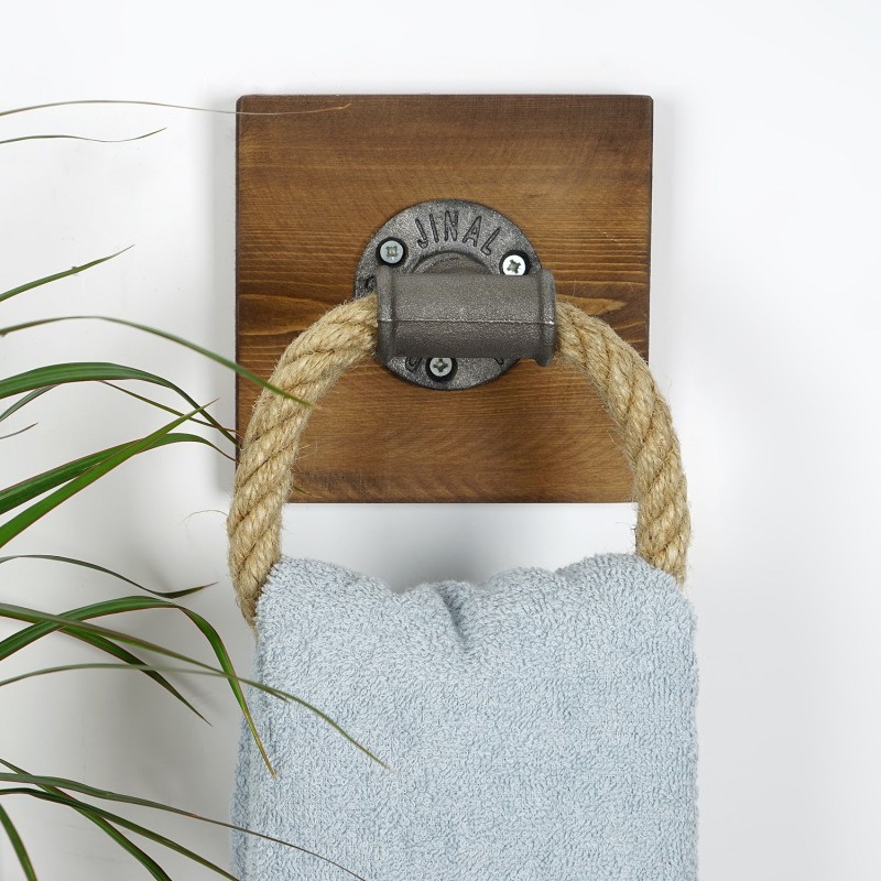 Hanah Home Pipe Hook Boruraf099 Walnut
Black