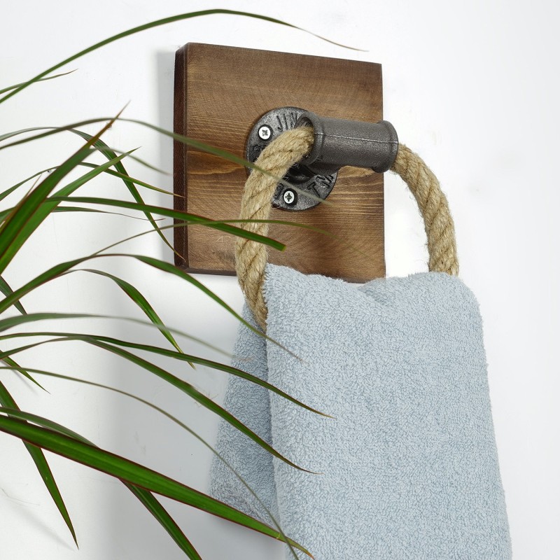 Hanah Home Pipe Hook Boruraf099 Walnut
Black