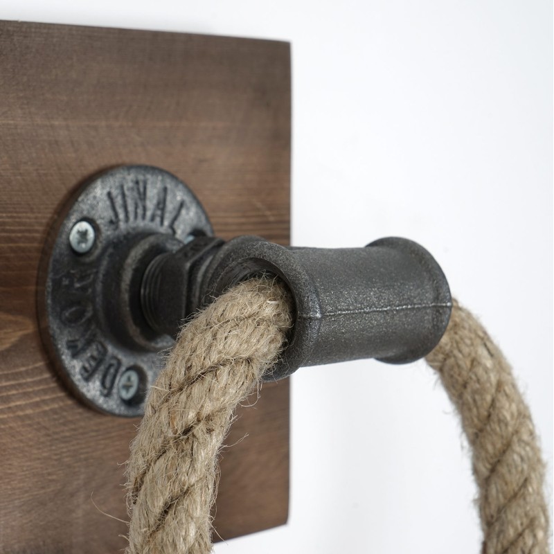 Hanah Home Pipe Hook Boruraf099 Walnut
Black