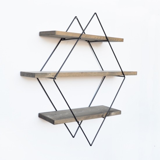 Wall Shelf Wr007 Walnut
Black