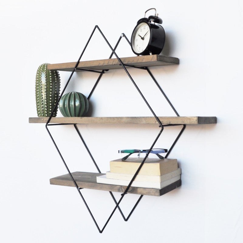 Wall Shelf Wr007 Walnut
Black