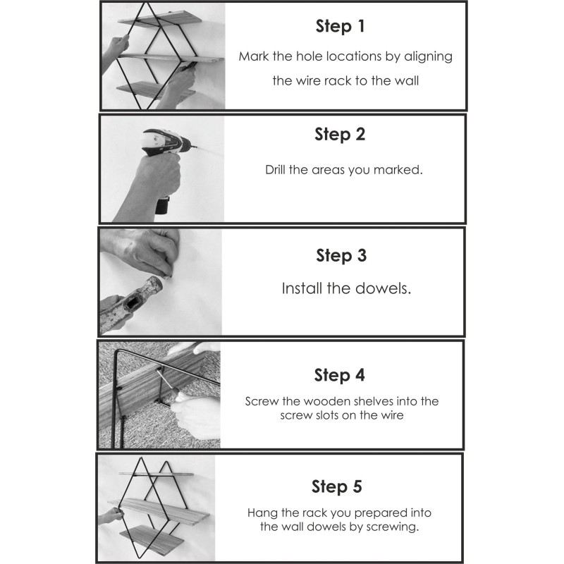 Wall Shelf Wr007 Walnut
Black