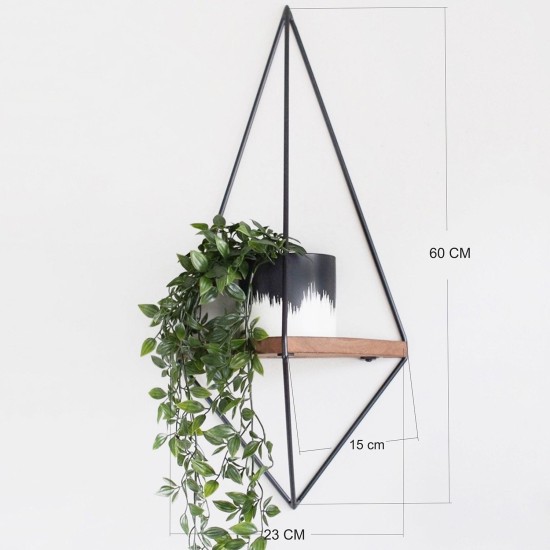 Wall Shelf Wr039 Walnut
Black