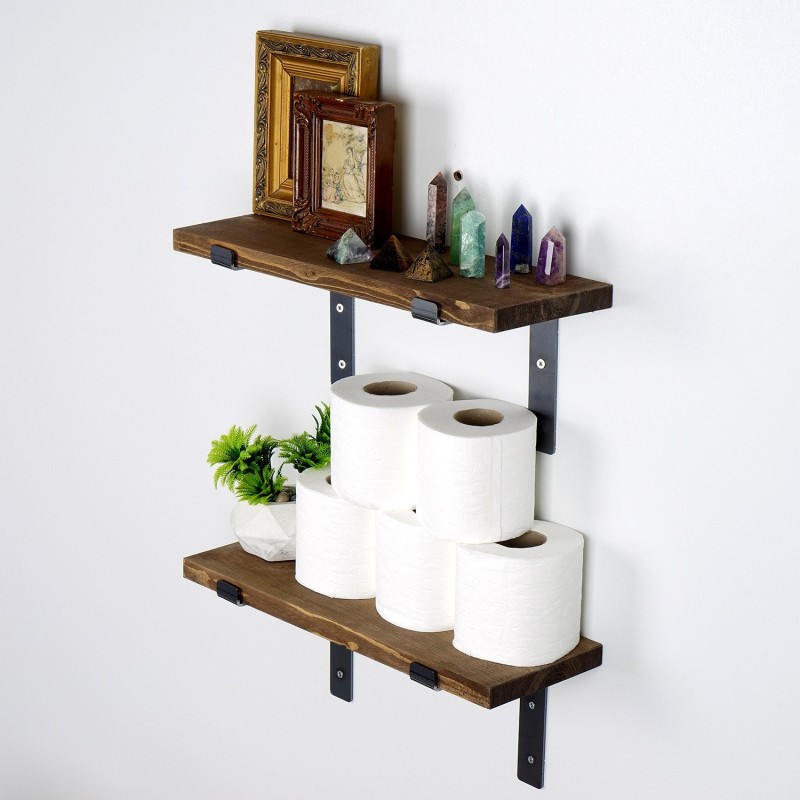 Decorative Wooden Wall Shelf Lam005 Black
Walnut