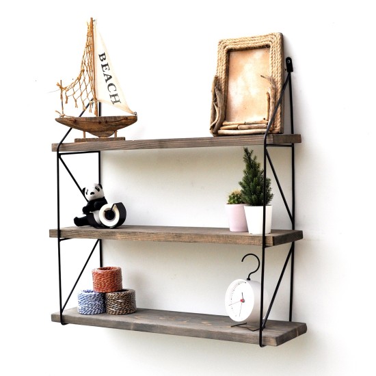 Wall Shelf Wr040 Walnut
Black