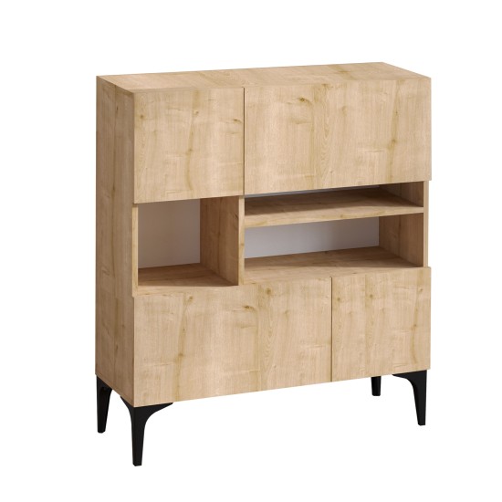 Μπουφές Krista 100x125x35εκ - Sapphire Δρυς Μπουφές Krista 100x125x35εκ - Sapphire Δρυς