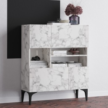 Console Krista - Carrara Marble Carrara Marble
