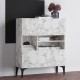 Console Krista - Carrara Marble Carrara Marble Console Krista - Carrara Marble Carrara Marble