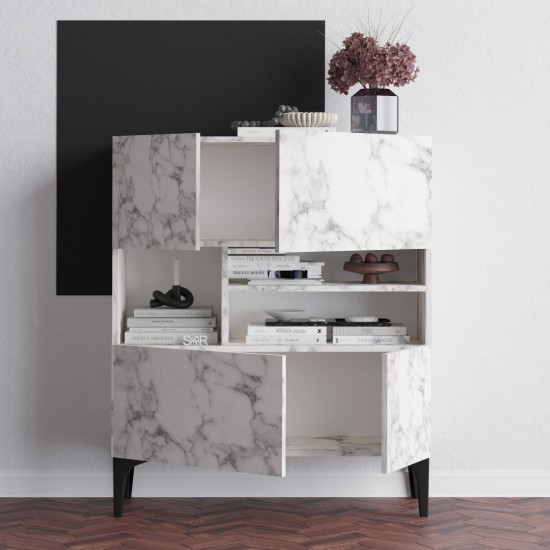Console Krista - Carrara Marble Carrara Marble Console Krista - Carrara Marble Carrara Marble
