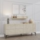 Μπουφές Stella - Χρώμα Εφέ Πέτρας Τραβερτίνη - 180x55x40εκ Μπουφές Stella - Χρώμα Εφέ Πέτρας Τραβερτίνη - 180x55x40εκ