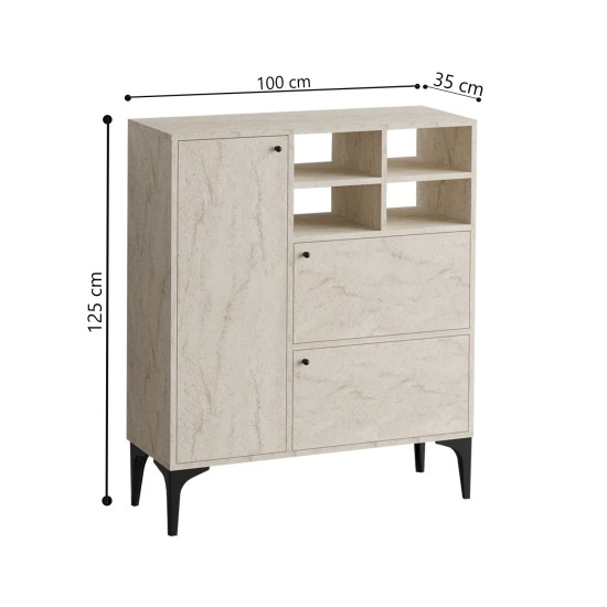 Console Ewa - Travertine Travertine Console Ewa - Travertine Travertine