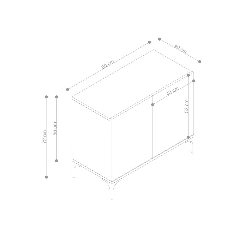 Console Prestige Sapphire Oak