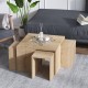 Coffee Table Set Ortanca - Sapphire Oak Sapphire Oak Hanah Home Coffee Table Set Ortanca - Sapphire Oak Sapphire Oak
