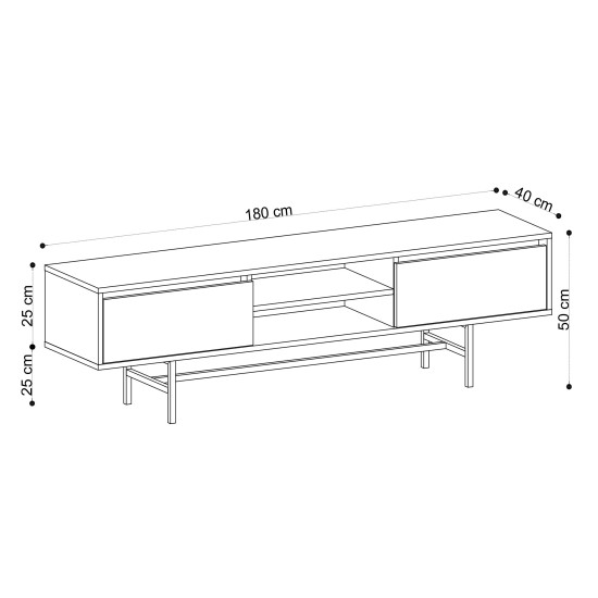 TV Stand Matias Oak
Black