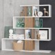 Bookshelf Karlin - White, Walnut White
Walnut