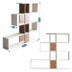 Bookshelf Karlin - White, Walnut White
Walnut
