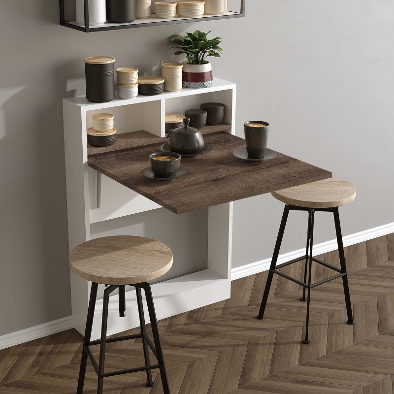 Πτυσσόμενο Τραπέζι Κουζίνας - Bracked - Χρώμα Patara - 70x15x90εκ