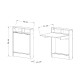 Folding Table Bracked - Travertine Travertine Folding Table Bracked - Travertine Travertine