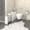 Hanah Home Bathroom Cabinet Smart - White White