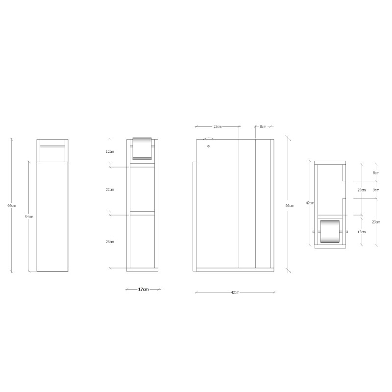 Bathroom Cabinet Paper - White White